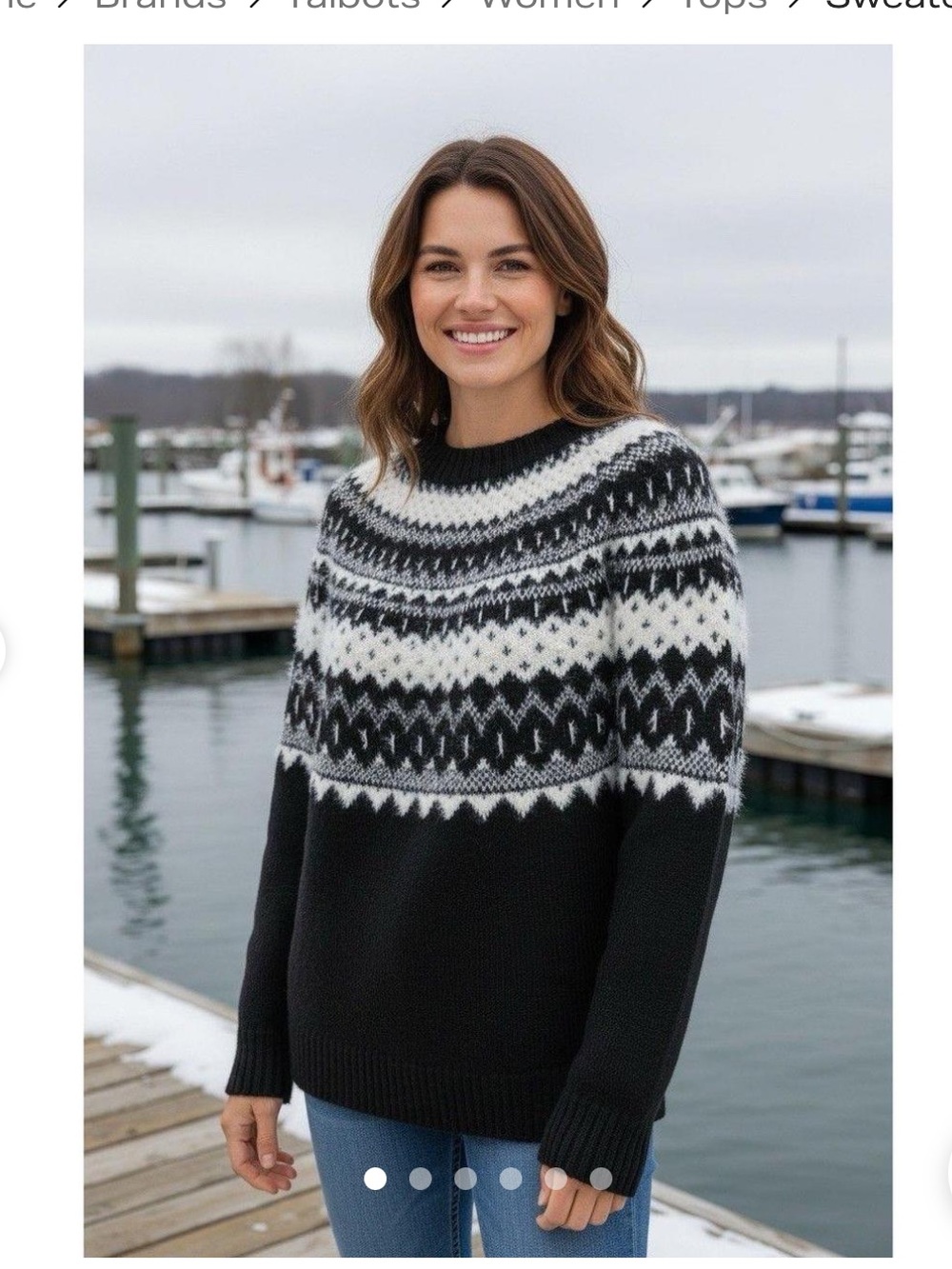 NWOT Talbots Fair Isle Sweater